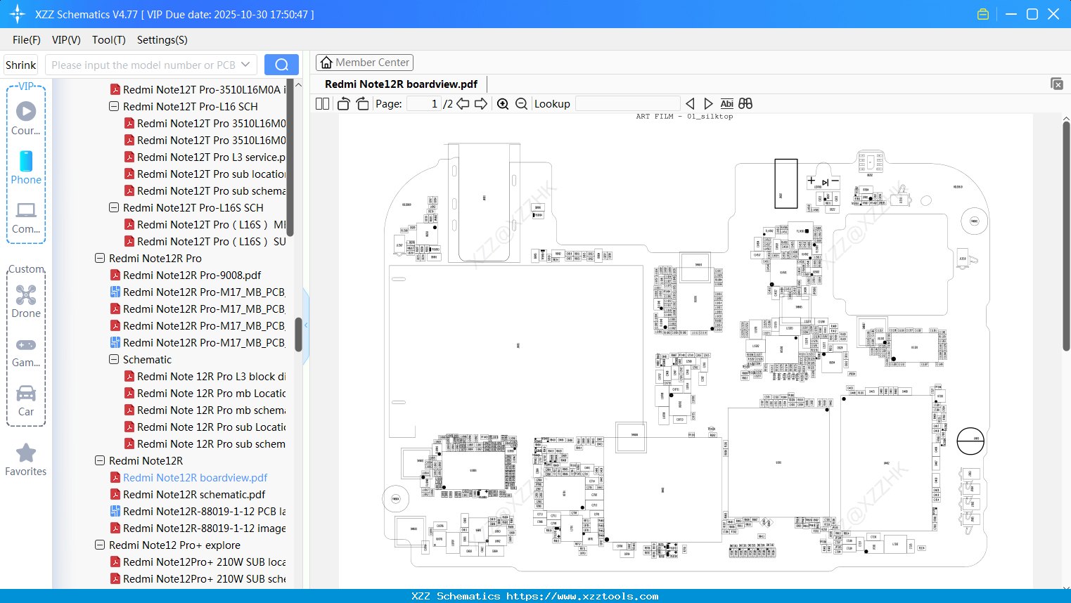 Xiaomi Redmi Note12R Boardview